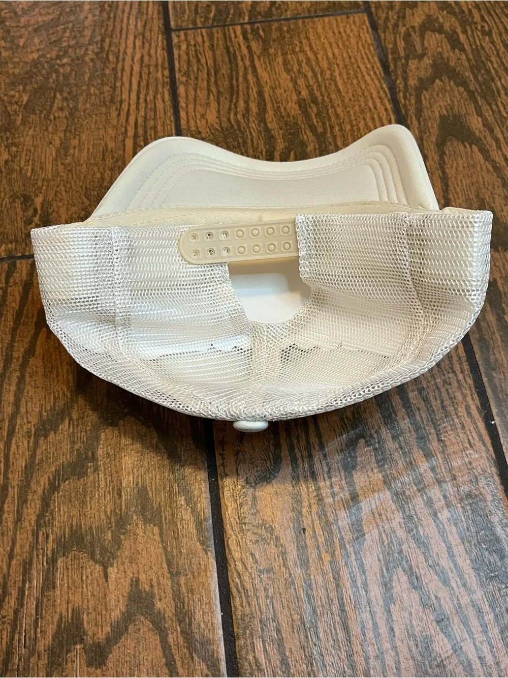 Ivory Smiley Checker Trucker Hat
